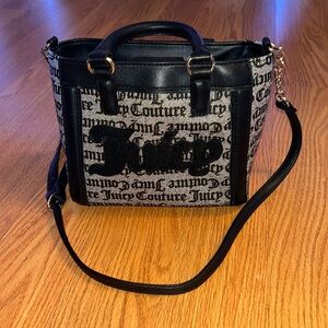 Juicy Couture black gothic logo paparazzi crossbody shoulder bag Y2K vintage